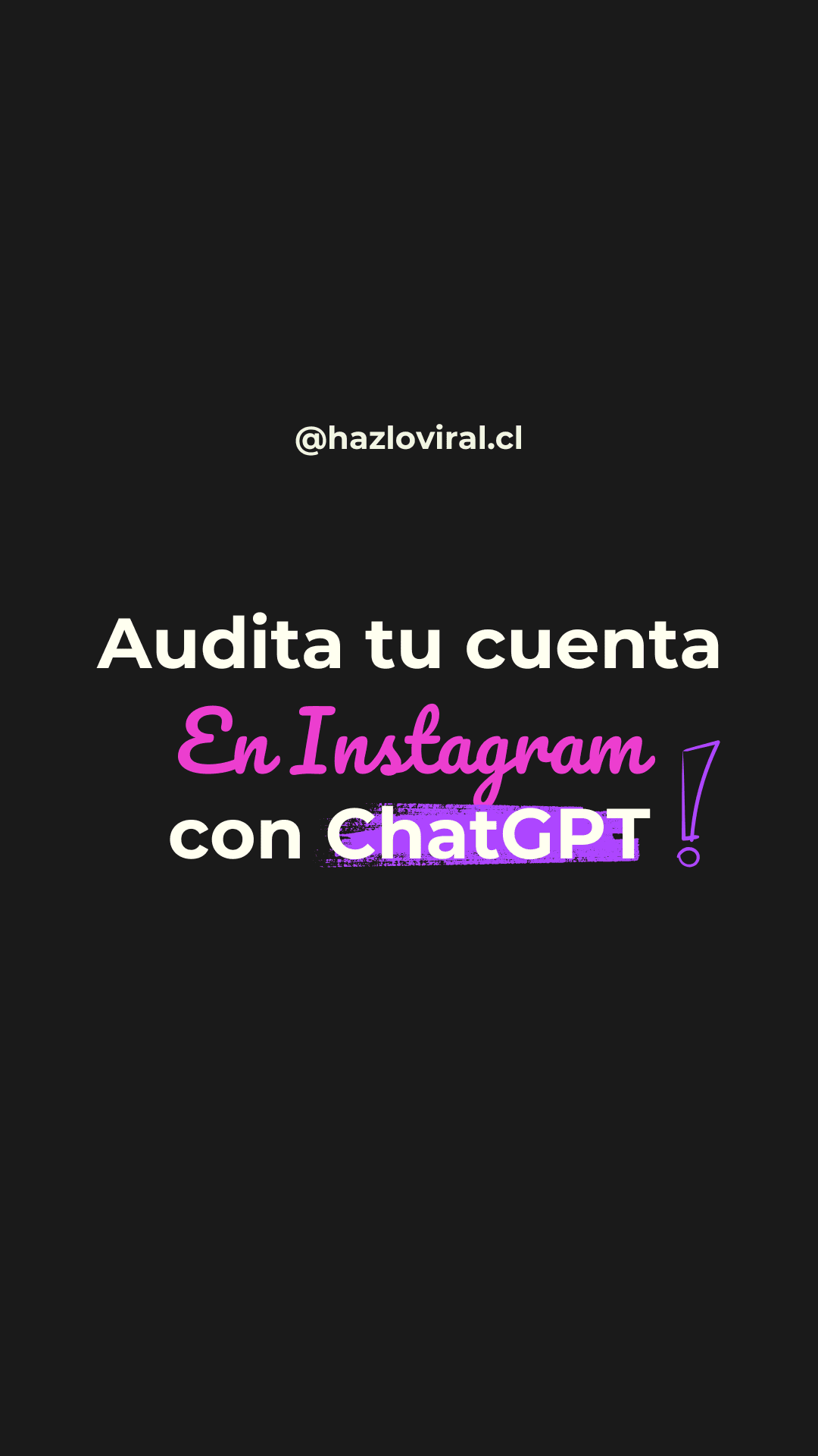 Audita tu cuenta con ChatGPT